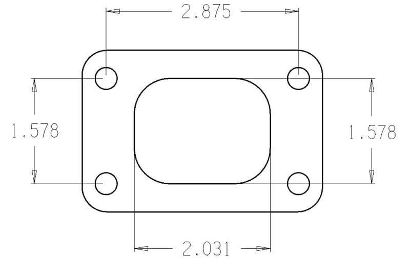 Cometic Gasket — Garrett T25 Turbo Inlet Flange Gasket