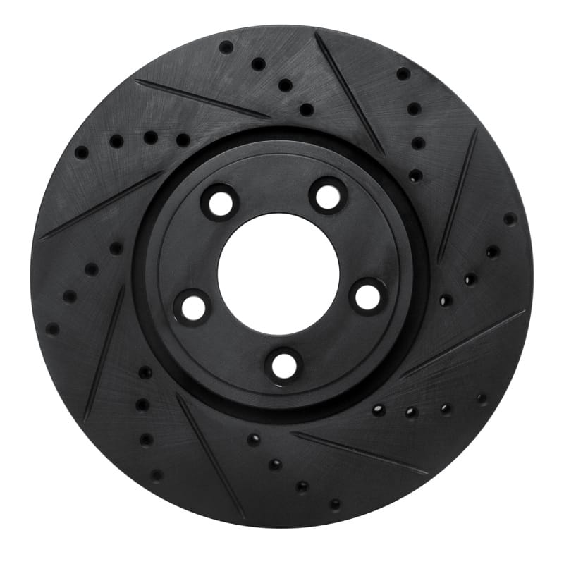R1 Concepts — R1 06-08 Jaguar S-Type Front Right Drilled & Slotted Black Brake Rotor
R1 Brake Rotor Drill