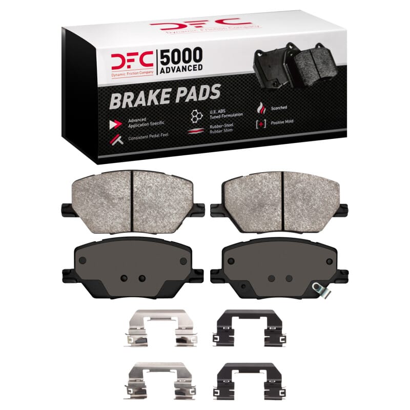 DFC — DFC 17-23 Fiat 500X Front 5000 Advanced Ceramic Brake Pads and Hardware Kit
DFC Brake Pad Set