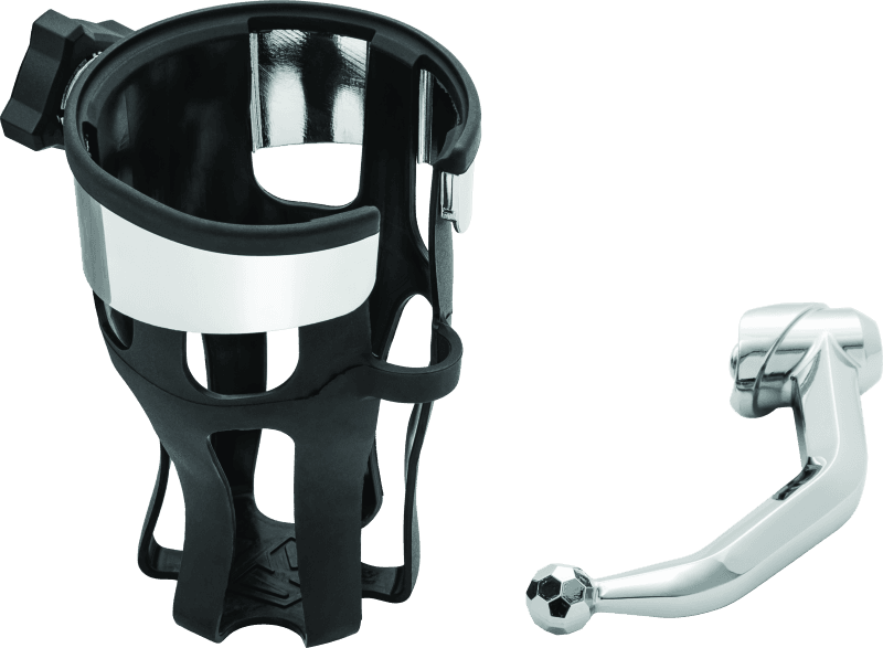 Kuryakyn — Kuryakyn Reflex Drink Holder Honda Goldwing DCT Handlebar Left Side Mount Chrome