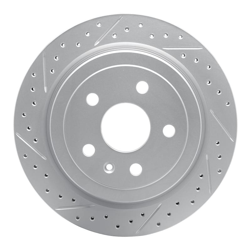 R1 Concepts — R1 08-19 Cadillac Cts Rear Left Drilled & Slotted Geo-Carbon Rotor