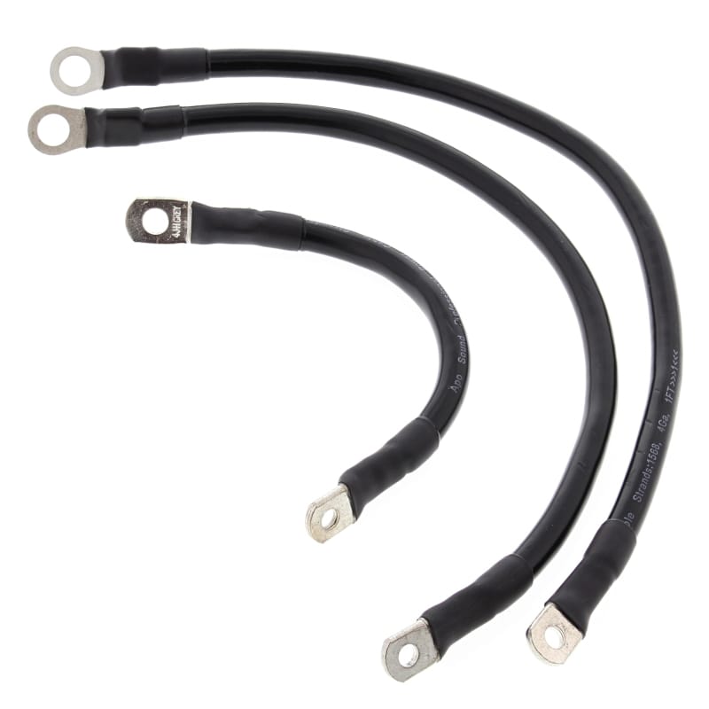 All Balls Racing — All Balls Racing 86-88 Harley-Davidson FLST Heritage Softail Battery Cable Kit Black