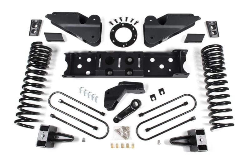 Zone Offroad — Zone Offroad 2019 Ram 3500 4in Radius Arm Bracket Gas - 3in Rear Block w/o Overload - Nitro Shocks