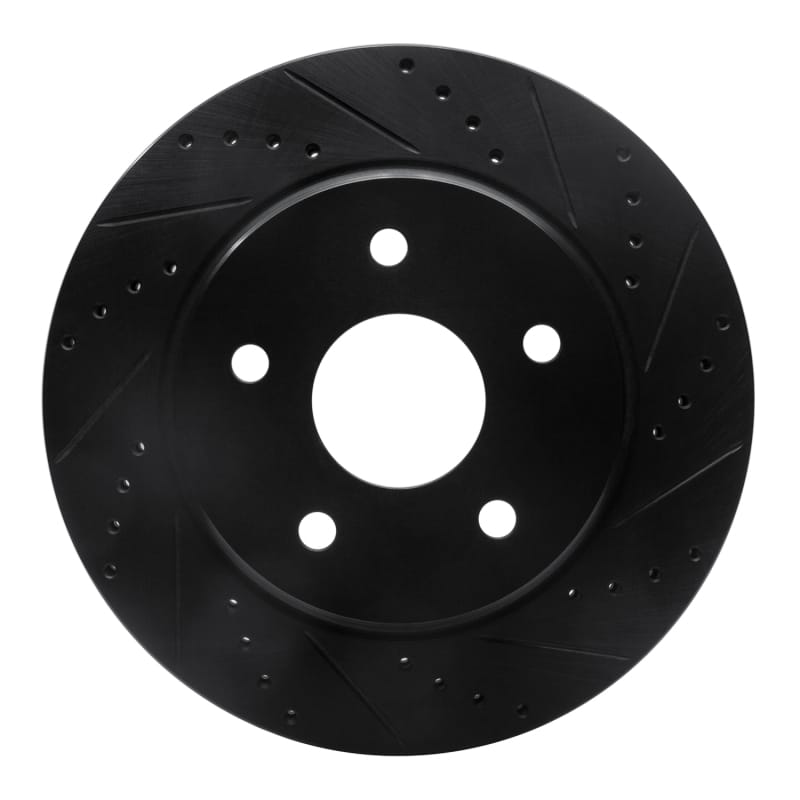R1 Concepts — R1 08-12 Jeep J8 Front Right Drilled & Slotted Black Brake Rotor
R1 Brake Rotor Drill