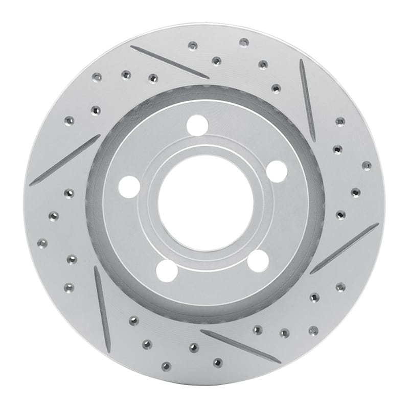 R1 Concepts — R1 99-05 Audi S6 Rear Right Drilled & Slotted Geo-Carbon Rotor