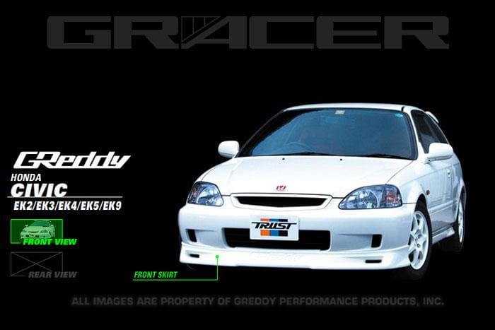 GReddy — GReddy 99-00 Honda Civic Si Front Lip Spoiler