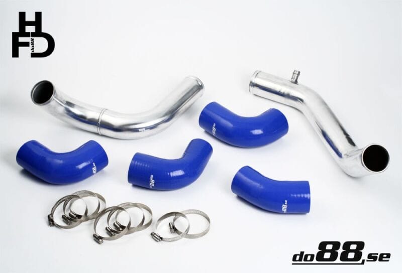 do88 — do88 Volvo 7/940 Turbo Center Connection Pipe Kit Blue Hoses 3in Throttle Body