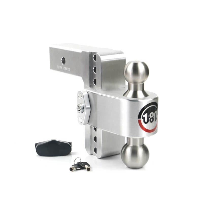 Weigh Safe — Weigh Safe 180 Hitch 6in Drop Hitch & 2.5in Shank (10K/18.5K GTWR) - Aluminum