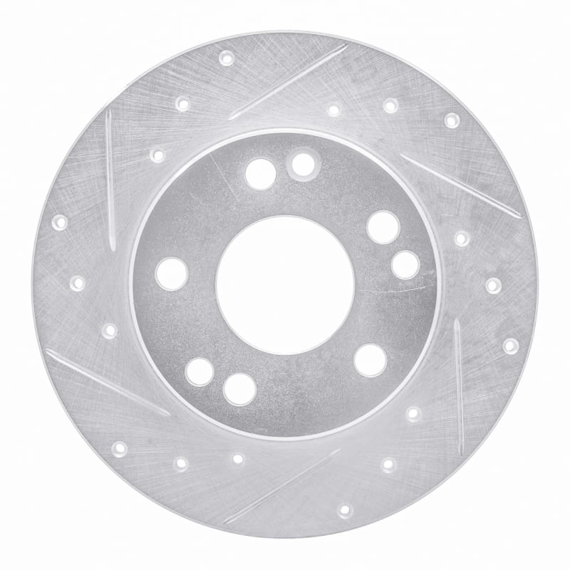 R1 Concepts — R1 83-89 Mercedes-Benz 190D Front Left Drilled & Slotted Silver Brake Rotor
R1 Brake Rotor Drill