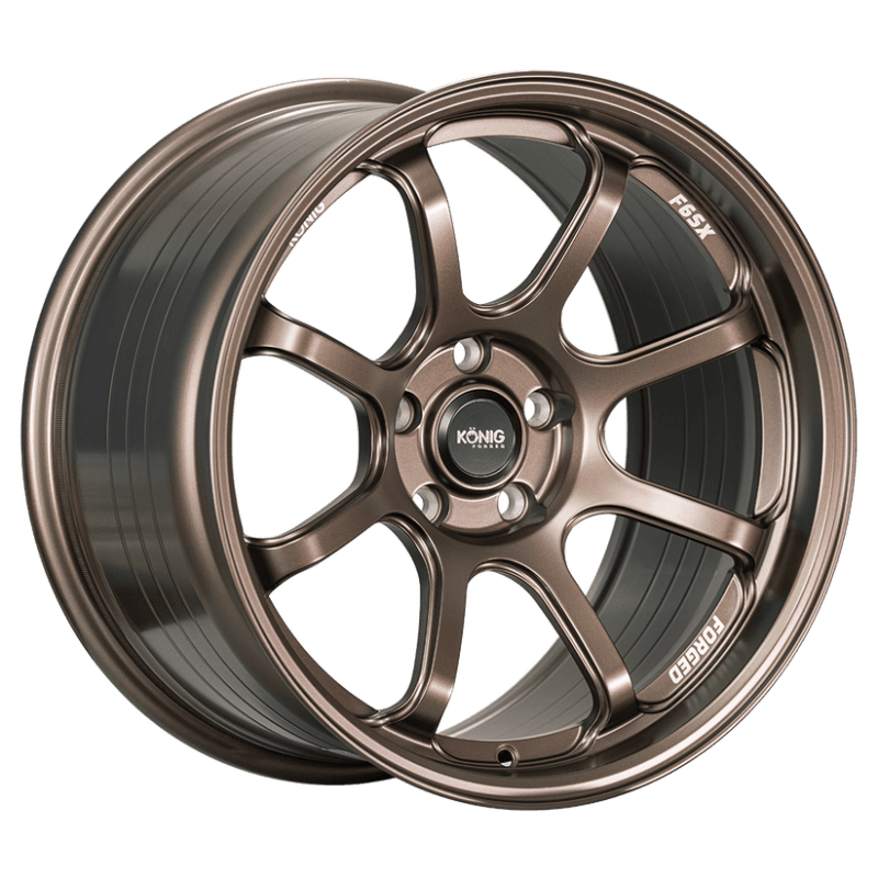 Konig — Konig Forged F6SX 18x8.5A 5x114.3 ET35 Race Bronze Wheel (Knurled Bead)