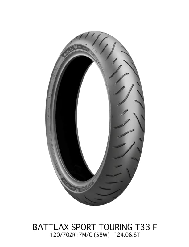 Bridgestone — Bridgestone Battlax Sport Touring T33F Tire - 120/70ZR17 M/C 58W TL Front