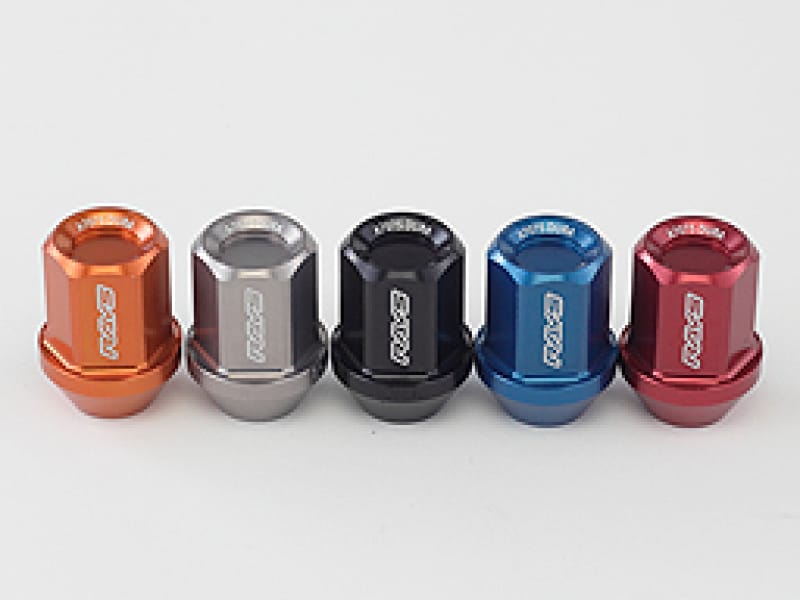 Rays — Rays Dura-Nut L32 Straight Type 12x1.25 Lug Nut Set 16 Lug 4 Lock Set - Gunmetal