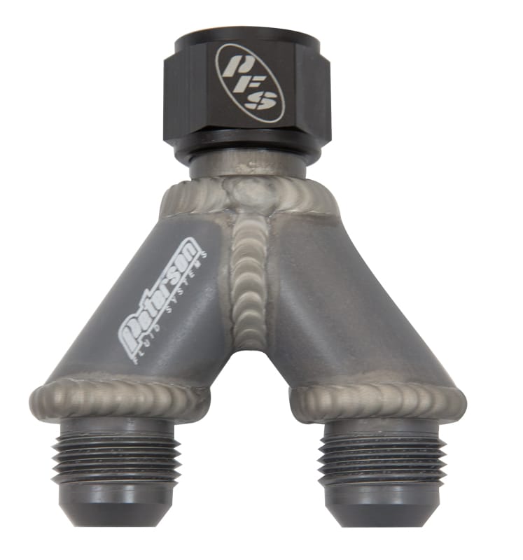 Peterson Fluid Systems — Peterson Fluid Systems Y-Manifold -12AN B Nut To -12/12
