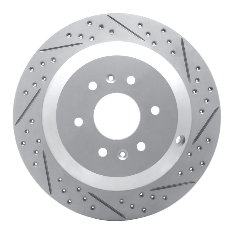 R1 Concepts — R1 09-10 Kia Borrego Rear Right Drilled & Slotted Geo-Carbon Rotor