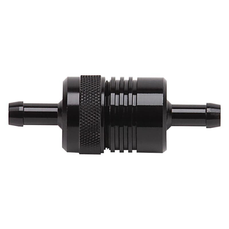 Russell — Russell Performance Black Street Fuel Filter (3in Length 1-1/8in diameter 5/16in inlet/outlet)