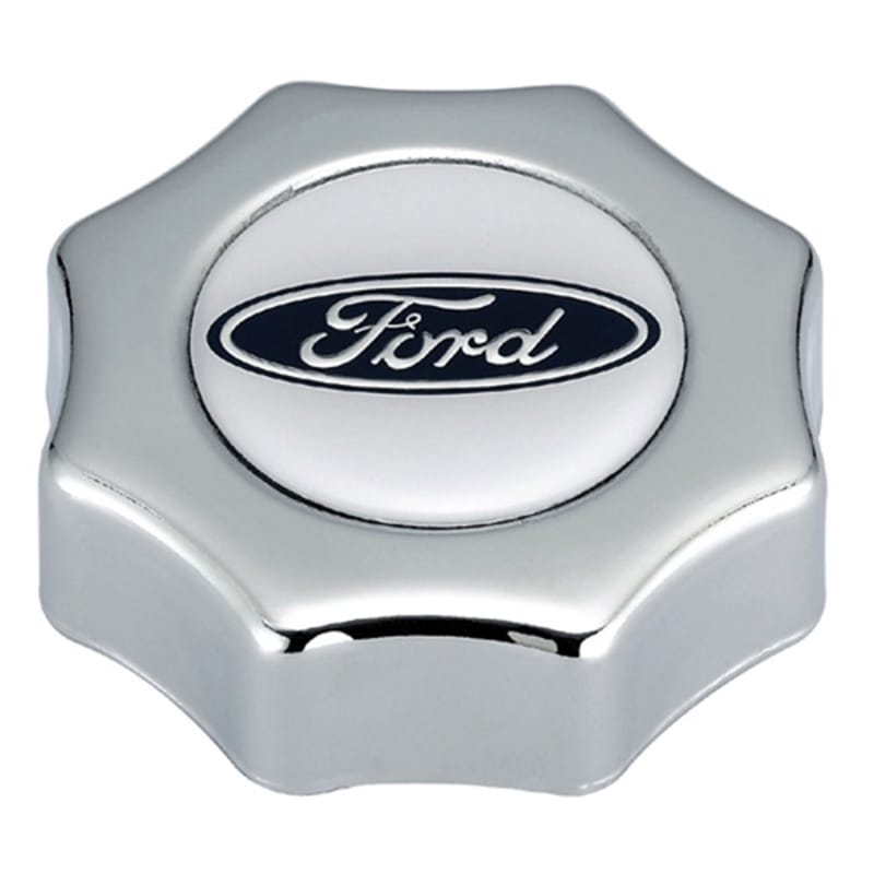 Ford Racing — Ford Racing Ford Oval Logo Screw In Type Oil Fill Cap - Chrome Finish
Oil Filler Cap