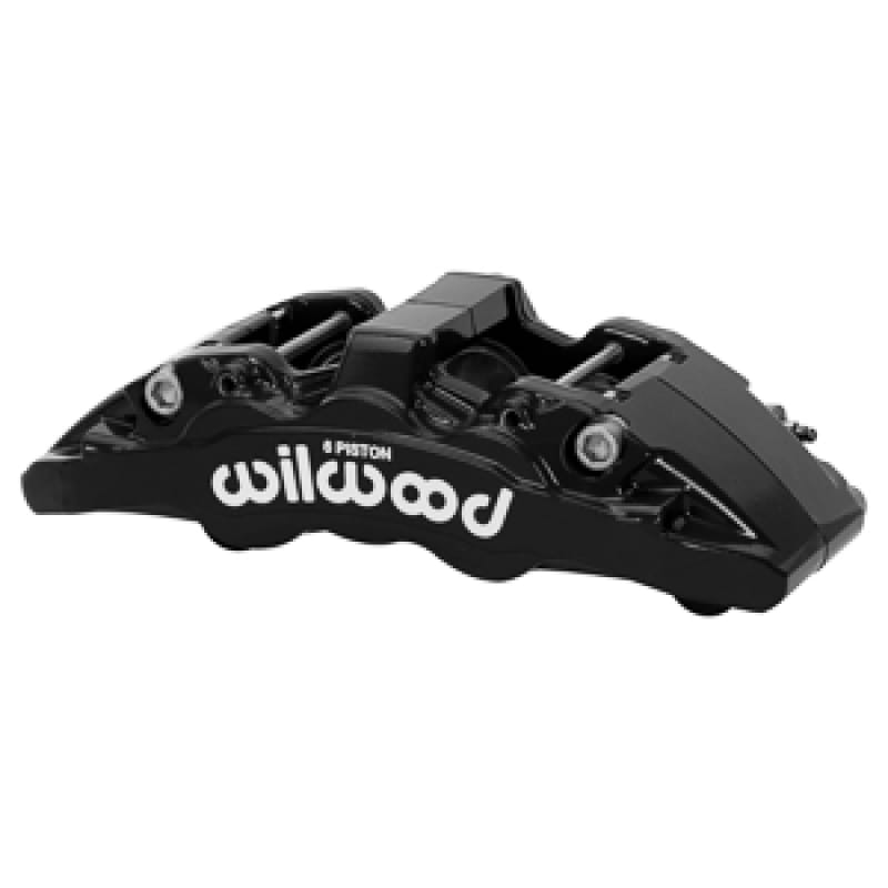 Wilwood — Wilwood Caliper-Aero6-L/H - Black 1.75/1.62/1.62in Pistons 1.25in Disc