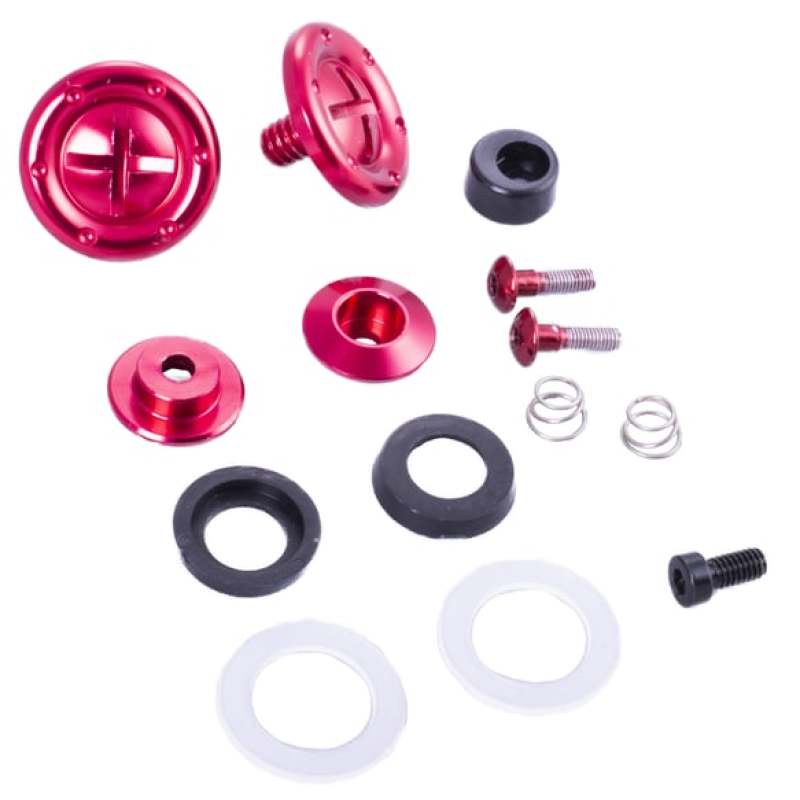 Racequip — RaceQuip Red Hardware Pivot Kit for Face Shield Fits PRO & VESTA Model Helmets