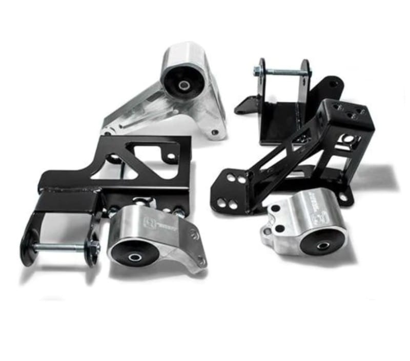 Innovative Mounts — Innovative 92-95 Civic K-Series Silver Aluminum Mounts Solid Bushings (Not K24 Trans)
