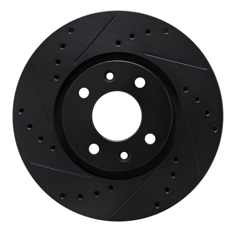 R1 Concepts — R1 88-89 Eagle Medallion Front Left Drilled & Slotted Black Brake Rotor
R1 Brake Rotor Drill