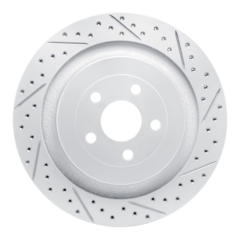 R1 Concepts — R1 19-24 Ford Edge Rear Right Drilled & Slotted Geo-Carbon Rotor