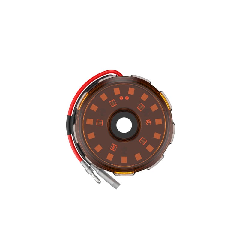 KC HiLiTES — KC HiLiTES Cyclone V2 2.2in. LED Accessory Light 5w Flood Beam (Single) - Amber Lens