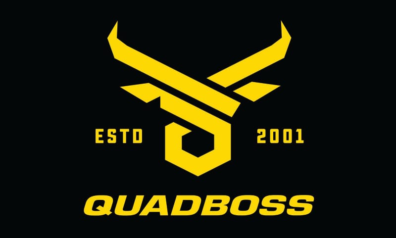 QuadBoss — Pole Flag, 3x5, Yellow/Black