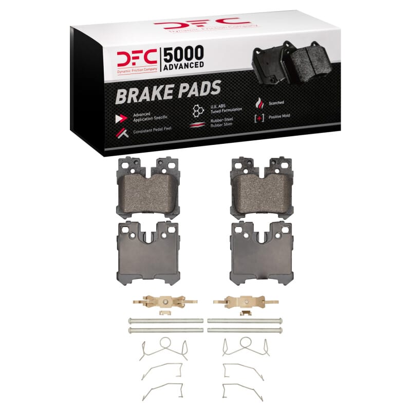 DFC — DFC 07-17 Lexus LS460 Rear 5000 Advanced Low Metallic Brake Pads and Hardware Kit
DFC Brake Pad Set