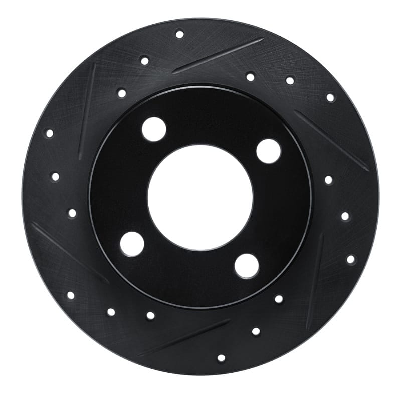 R1 Concepts — R1 89-91 Audi 100 Quattro Rear Left Drilled & Slotted Black Brake Rotor
R1 Brake Rotor Drill