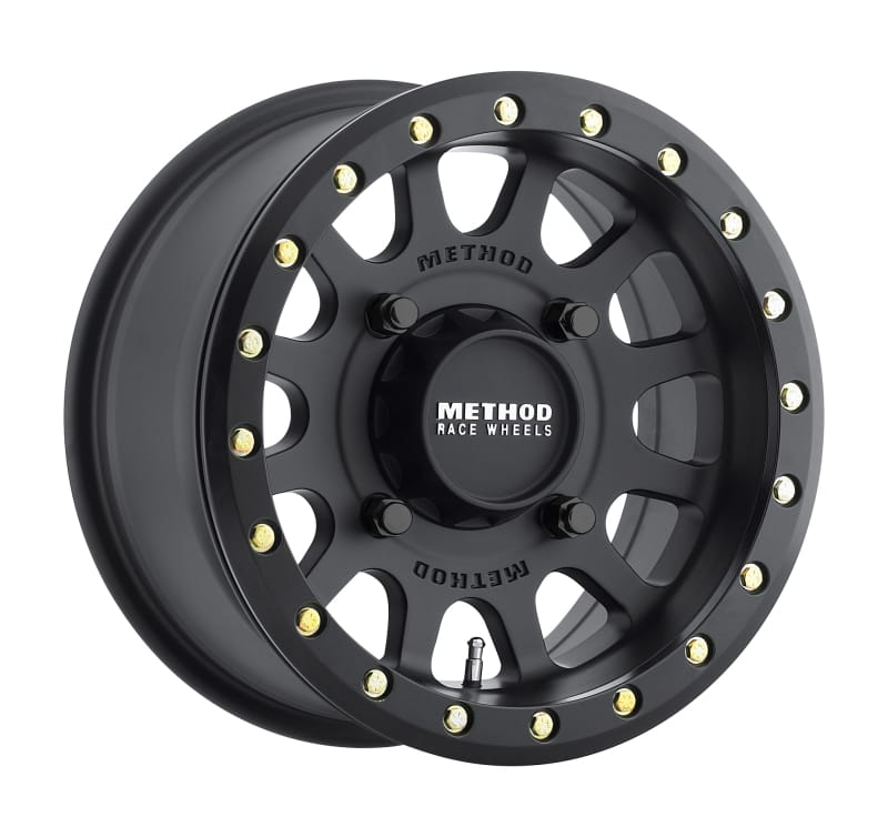 Method Wheels — Method MR401 UTV Beadlock 14x7 / 4+3/13mm Offset / 4x156 / 132mm CB Matte Black Wheel
