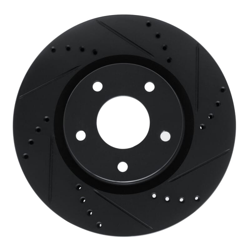 R1 Concepts — R1 10-14 Renault SAFRANE (Mexico) Front Right Drilled & Slotted Black Brake Rotor
R1 Brake Rotor Drill