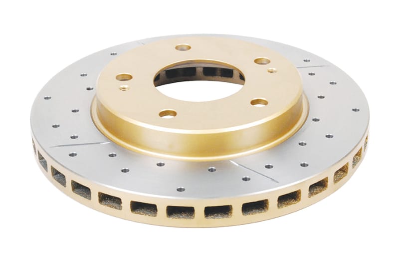 DBA — DBA 95-05 Chrysler Sebring Rear Rotor Front Street Series Drilled & Slotted Rotor w/Gold Hat
X Street Series
Brake Rotor