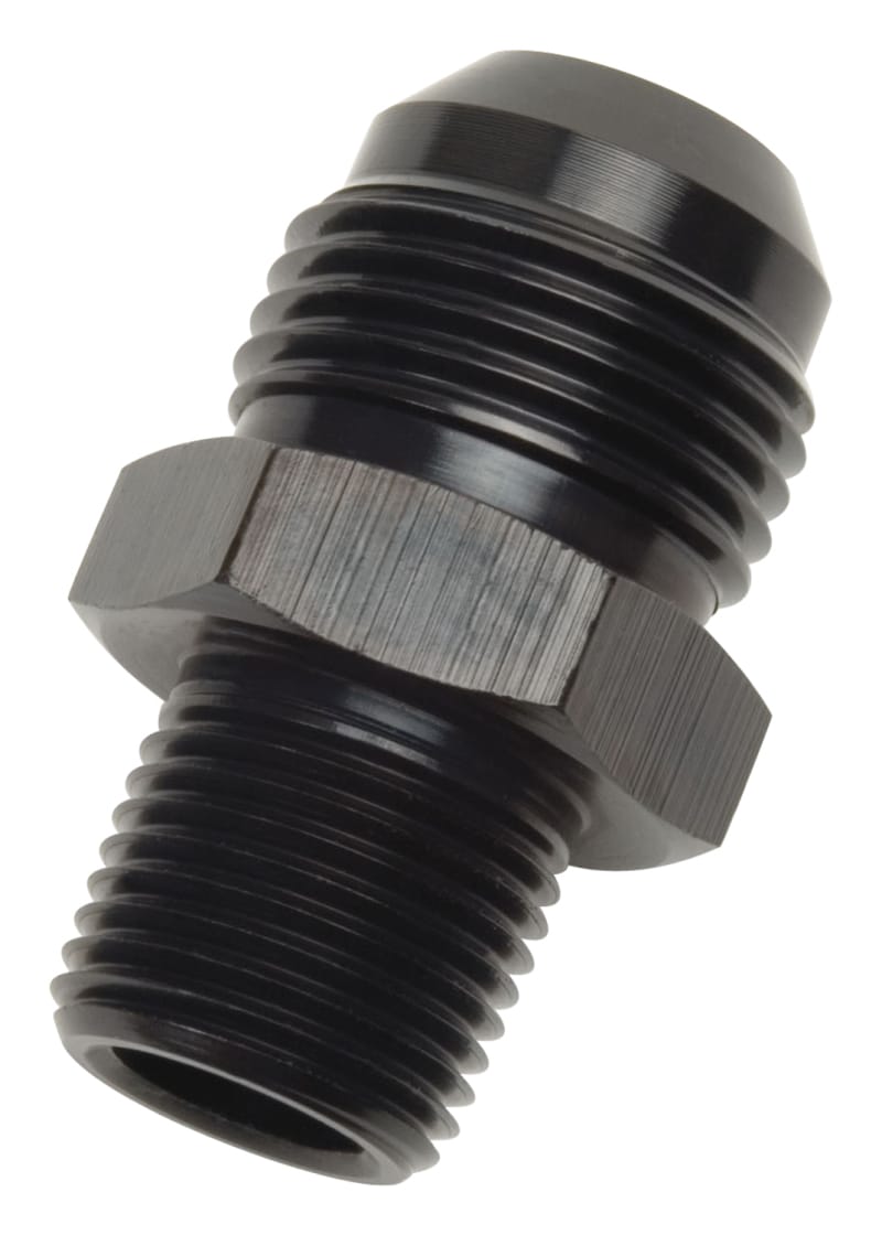 Russell — Russell Performance -12 AN to 1/2in NPT Straight Flare to Pipe (Black)
Adapter Fitting