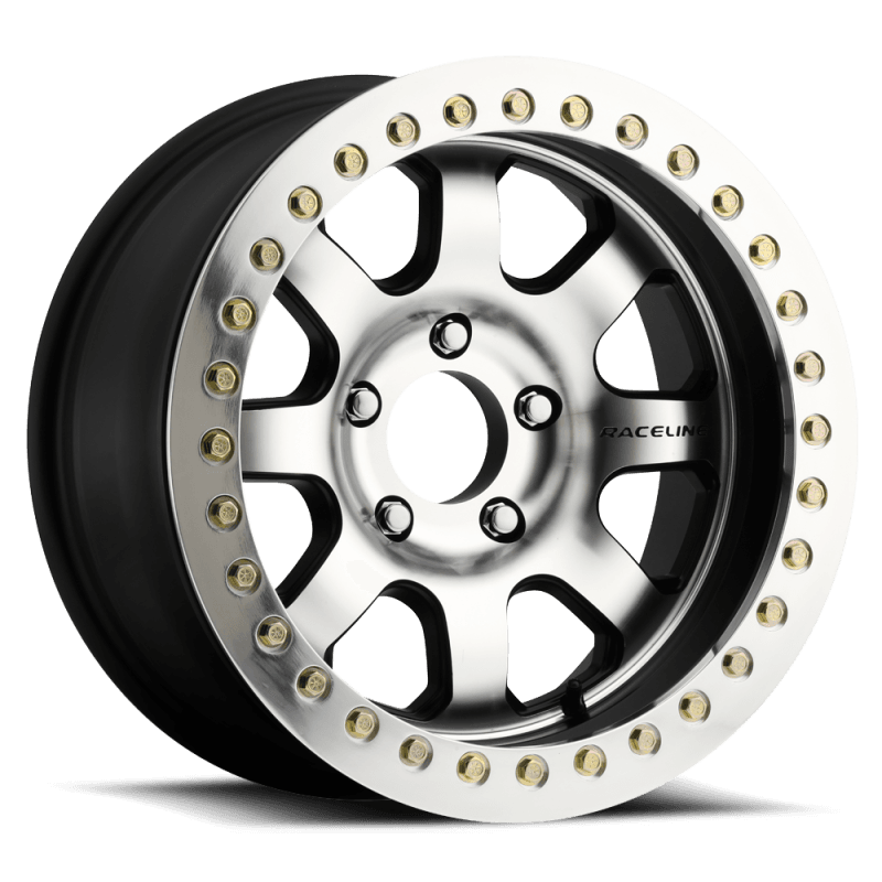 Raceline — Raceline RT260 Avenger 17x8.5in/6x139.7 BP/-32mm Offset/107.95mm Bore - Black & MACH. Beadlock Wheel