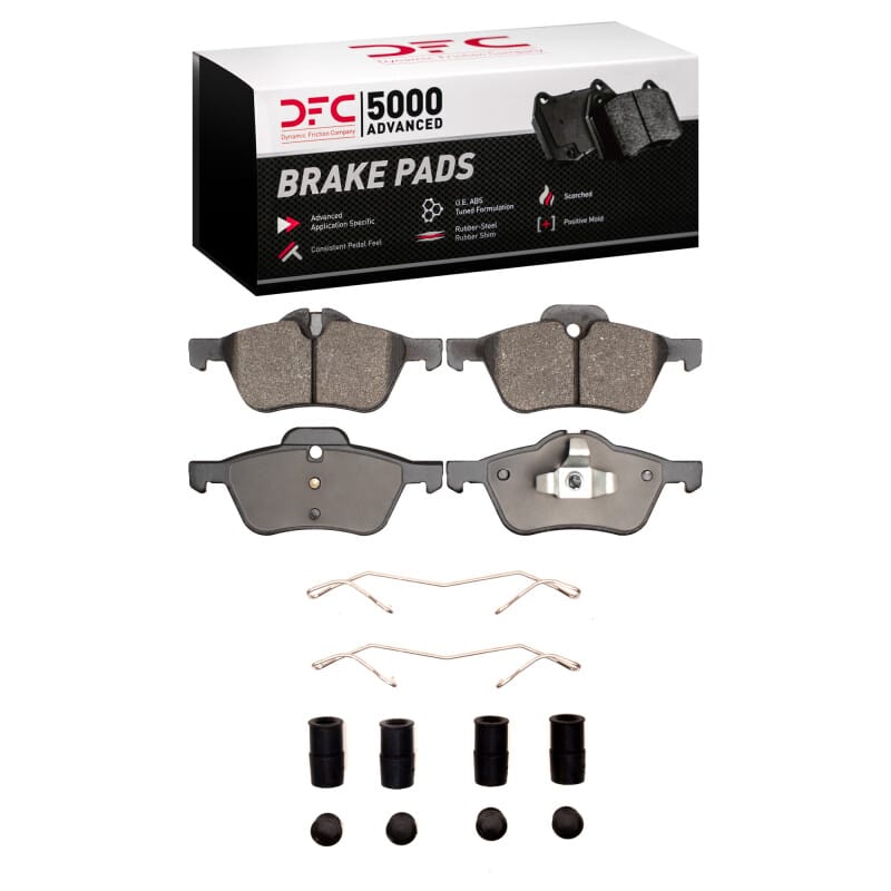 DFC — DFC 02-08 Mini Cooper (Excl Clubman) Front 5000 Advanced Low Metallic Brake Pads and Hardware Kit
DFC Brake Pad Set