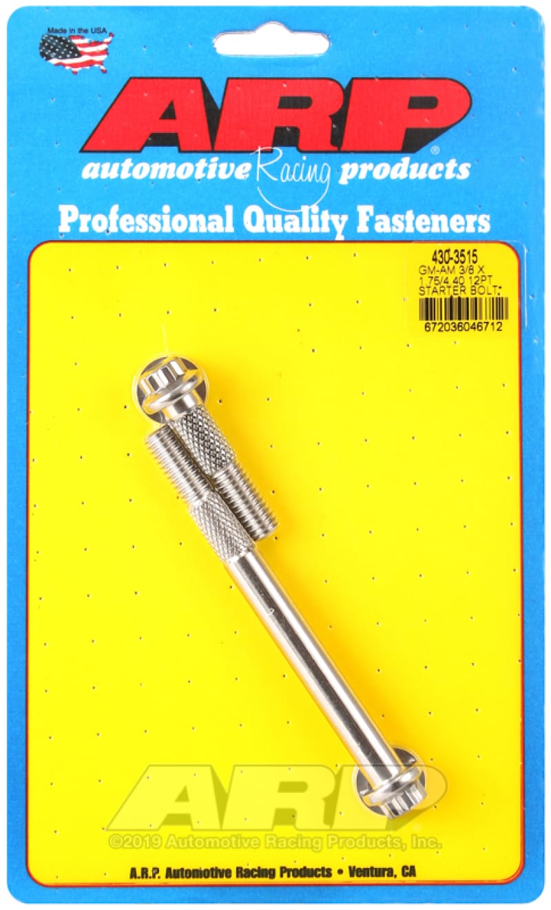 ARP — ARP GM 3/8 X 1.750/4.400 12pt SS Starter Bolt Kit
