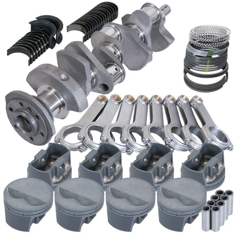 Eagle — Eagle Chevy 350 3.480in Crank 5.700in H-Beam -5cc Flat Top 4.060in Pistons Rotating Assembly
Competition Assembly