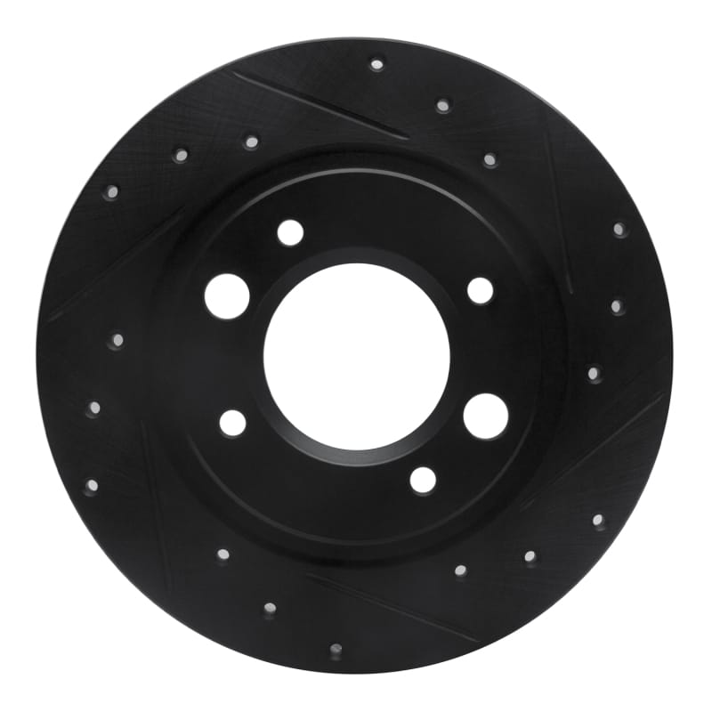 R1 Concepts — R1 71-89 Peugeot 504 Rear Right Drilled & Slotted Black Brake Rotor
R1 Brake Rotor Drill