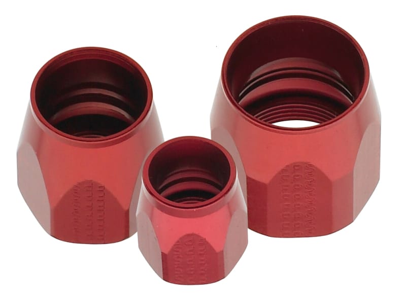 Fragola — Fragola -6AN Socket Pro Flow End - Red
