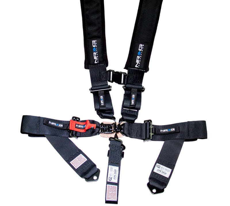 NRG — NRG SFI 16.1 5PT 3in Seat Belt Harness / Latch Link - Black