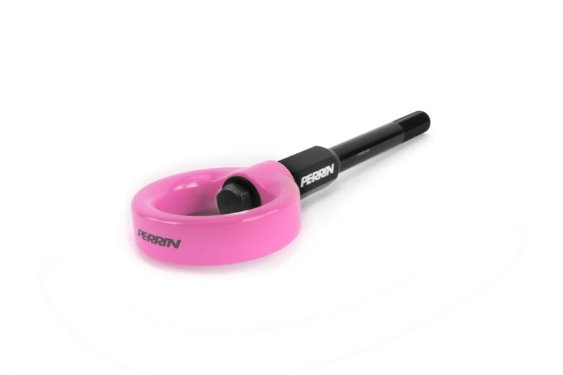 Perrin Performance — PERRIN 02-07 Subaru WRX/STI Tow Hook Kit (Front) - Hyper Pink