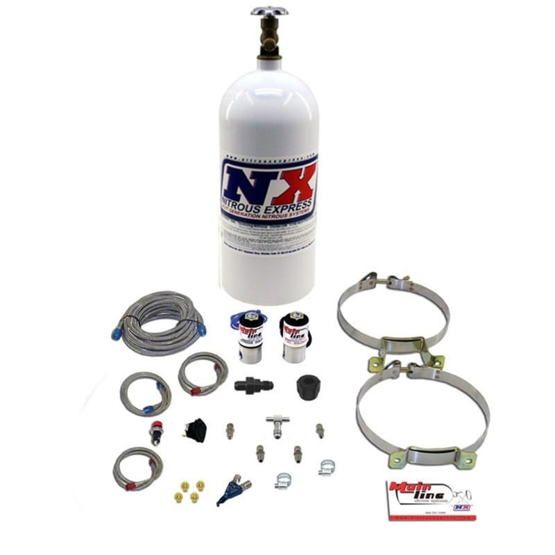 Nitrous Express — Nitrous Express Mainline EFI Single Nozzle Nitrous Kit w/10lb Bottle
Injection System Kit
N2OSys