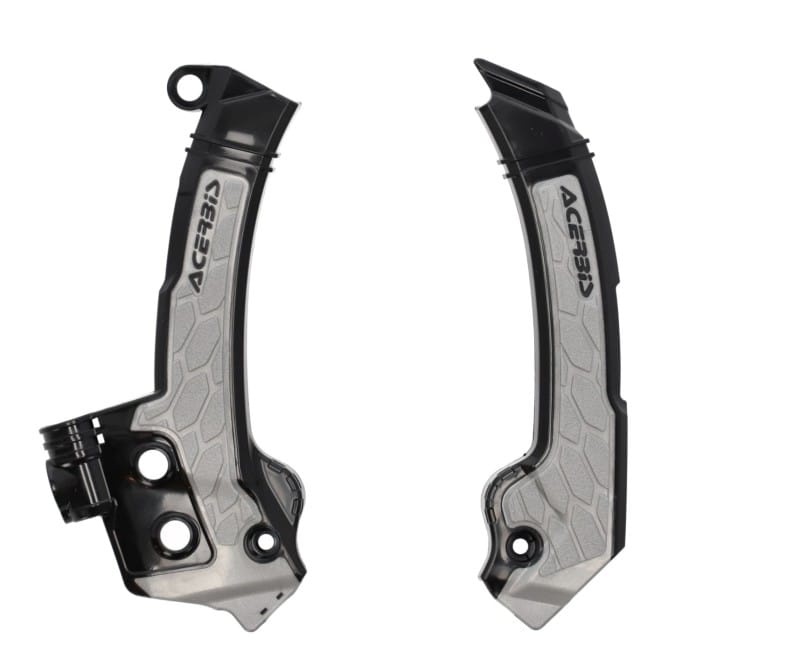 Acerbis — Acerbis 23+ Husqvarna FC/FX/ TC/ TXi/ FE/ TE Frame Guards- X-Grip - Black/Gray