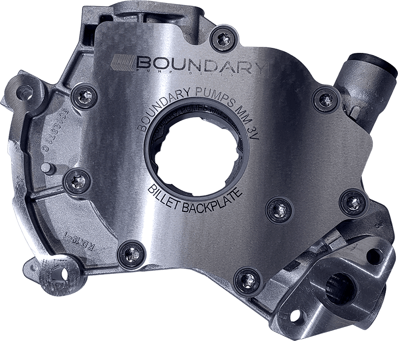 Boundary — Boundary 99-15 Ford Mod Motor V8 Oil Pump Asmbly w/High Flow Billet Gear/Stl Bkplt MW Treatment