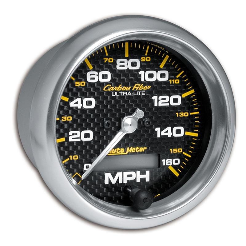 AutoMeter — Autometer Carbon Fiber 85.7mm 160MPH Range Speedometer Elect. Programmable Gauge
GA 3.4" SPD ELEC CF