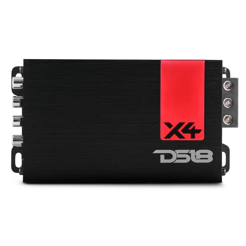DS18 — DS18 4-Channel Ultra Compact Class D Amplifier 2x 220/4ohm Bridge 4 x 140/2ohm 4 x 70/4ohm Watts RMS