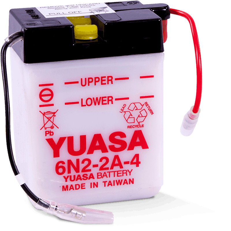 Yuasa Battery — Yuasa 6N2-2A-4 Conventional 6-Volt Battery