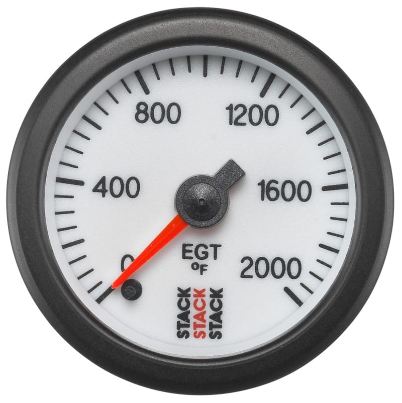 AutoMeter — Autometer Stack 52mm 0-2000 Deg F Pro Stepper Motor Exhaust Gas Temp Gauge - White
Ga EGT Stpr W 2000F