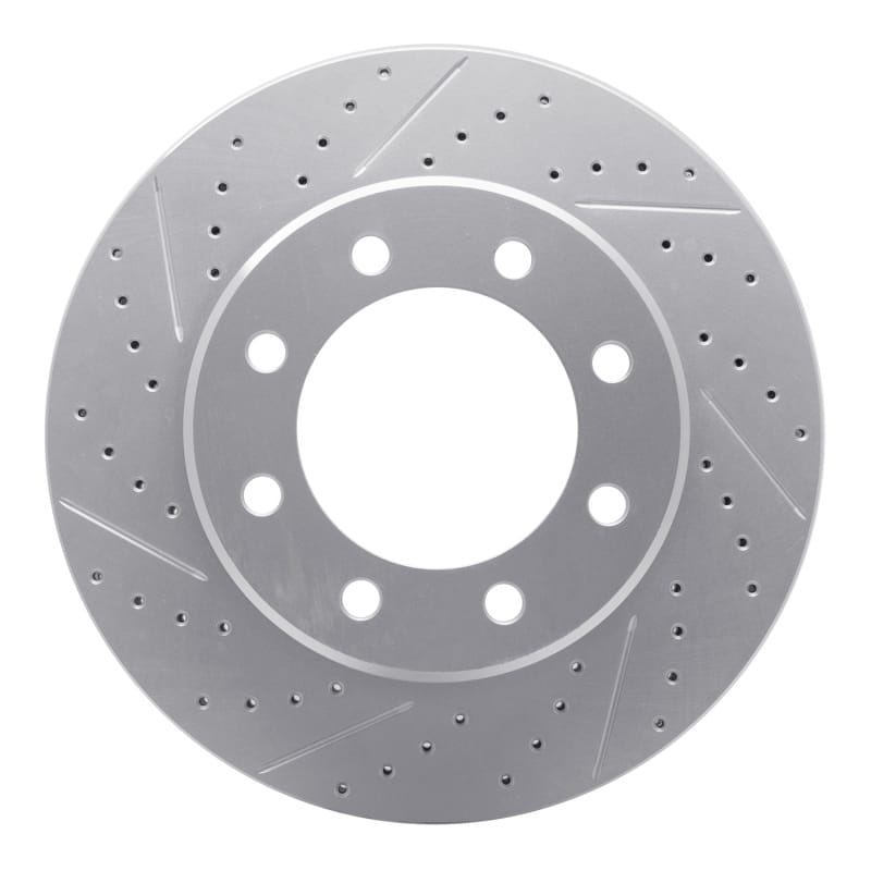 R1 Concepts — R1 95-07 Ford E-150 Econoline Front Left Drilled & Slotted Geo-Carbon Rotor