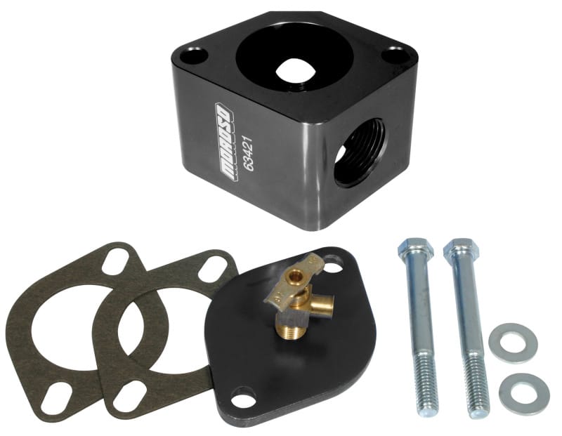 Moroso — Moroso Chevrolet Waterneck Bleeder Kit - Billet Aluminum